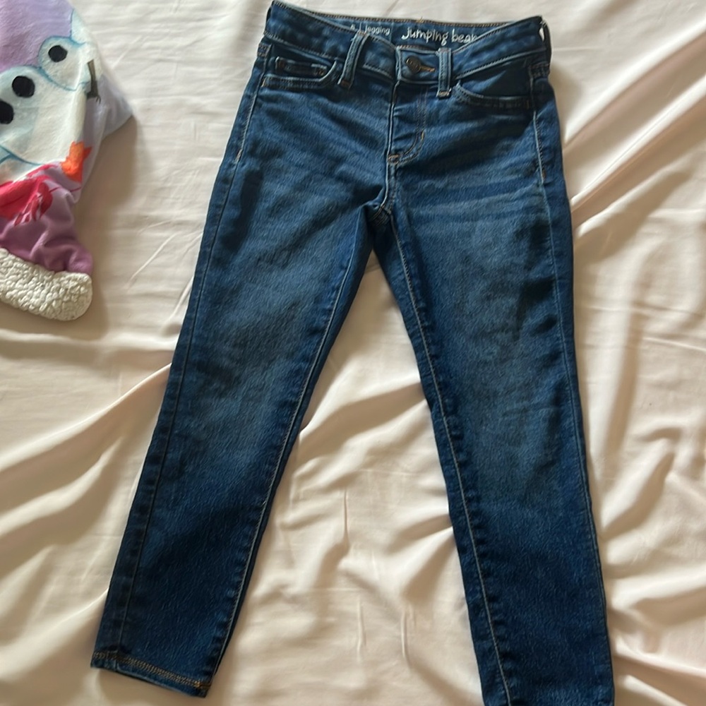 Girls blue jumping beans size 5 jeggings